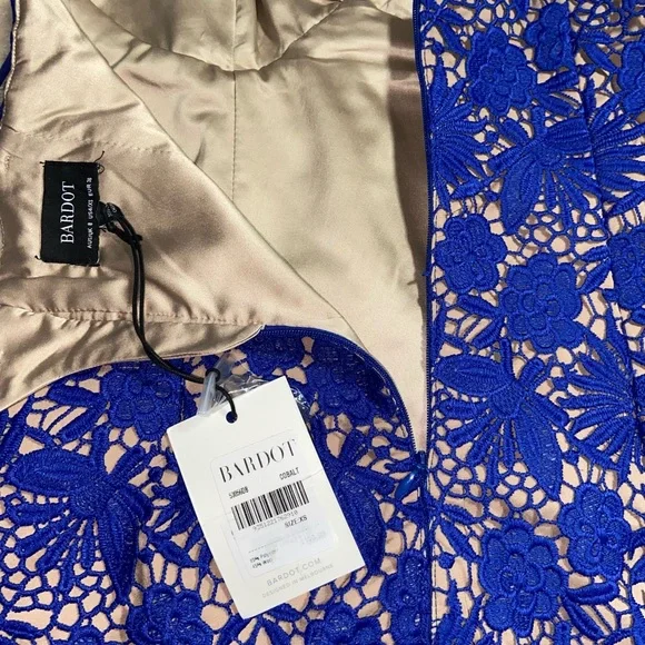 Bardot | Tayla Royal Blue Lace Dress - Picture 4 of 6